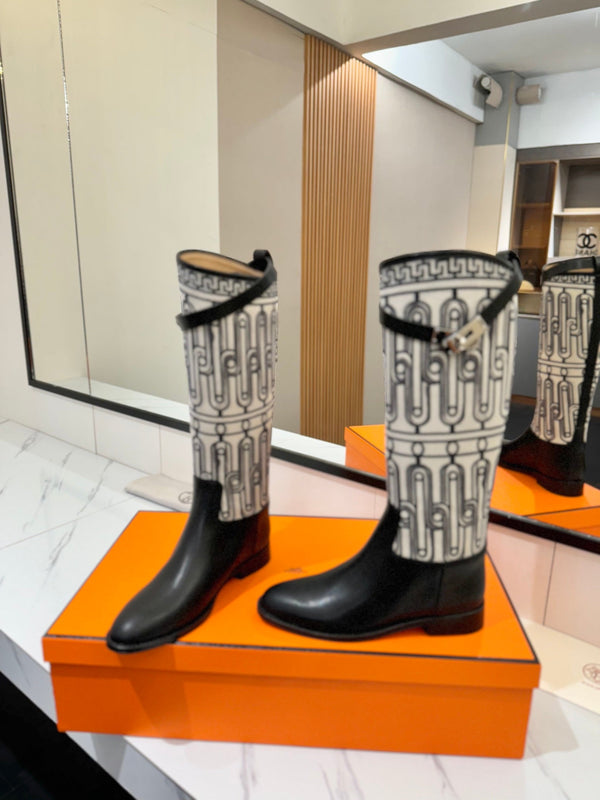 HM Jumping Boot 20mm In Black Cowhide 992365