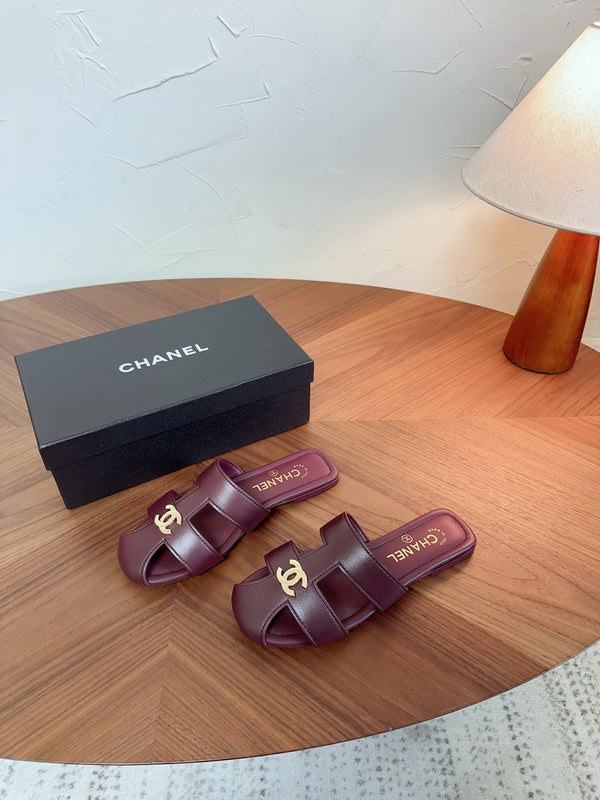 CC 26s Slipper Burgundy Lambskin 827263