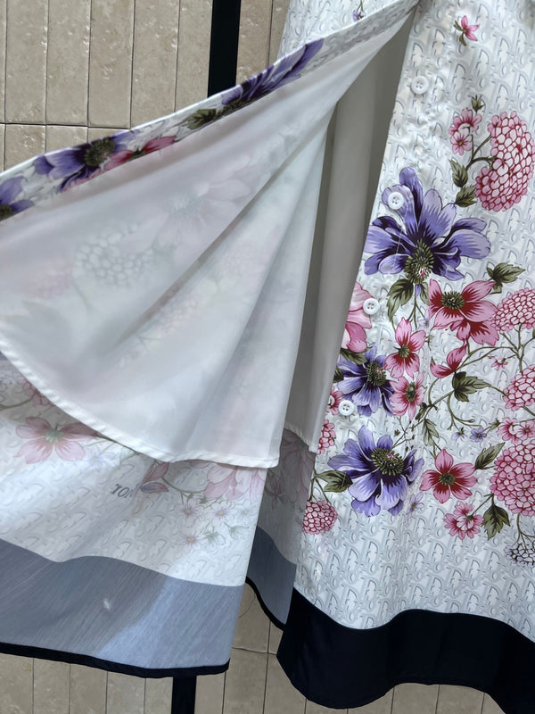 CD 26s Floral Shirt Dress Polyester 400742