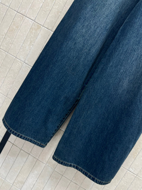 Loew 26s High-Waisted Wide-Leg Denim Pants 400692