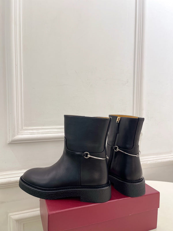 Gucci 25š¬š¬ horsebit ankle boots black calfskin 435379
