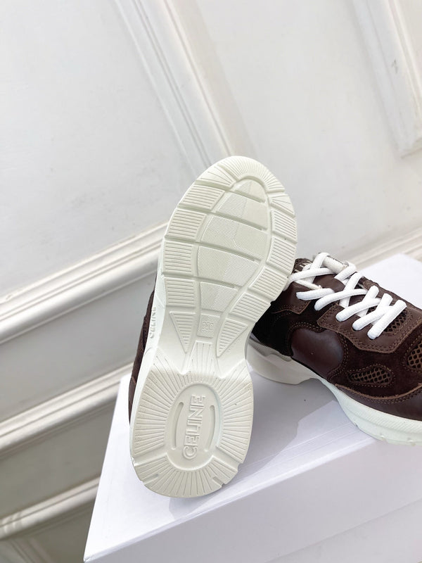 CE 26s Runner Sneaker Coffee Mesh Suede 947583