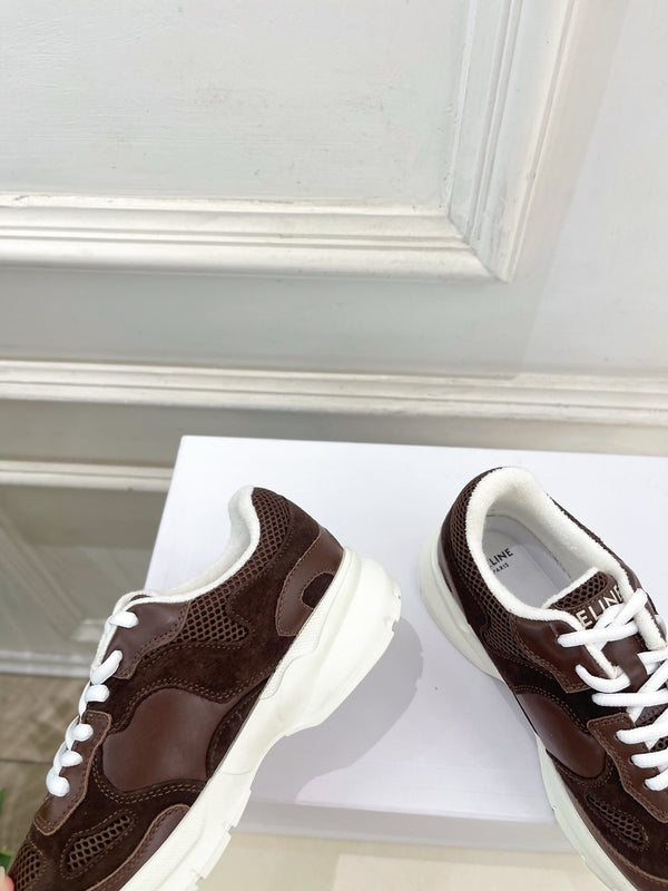 CE 26s Runner Sneaker Coffee Mesh Suede 947583