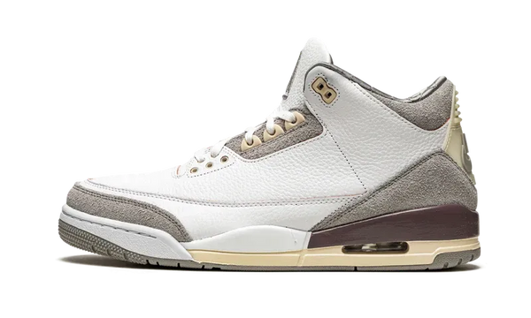 Nike Air Jordan 3 Retro White Gray Brown Suede Leather