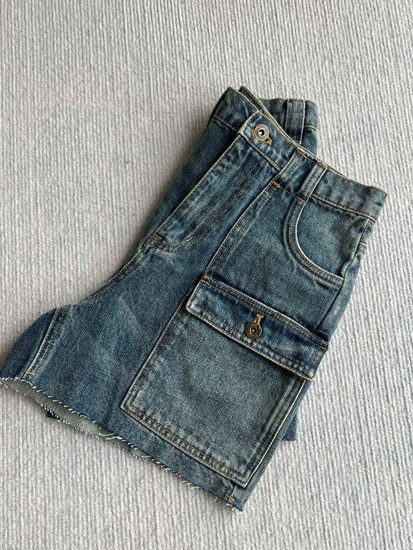 Miumiu 2026 Denim Short Blue Cotton 356321