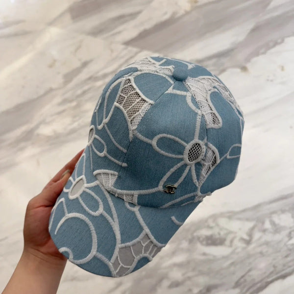 LACE FLORAL BASEBALL HAT 672631