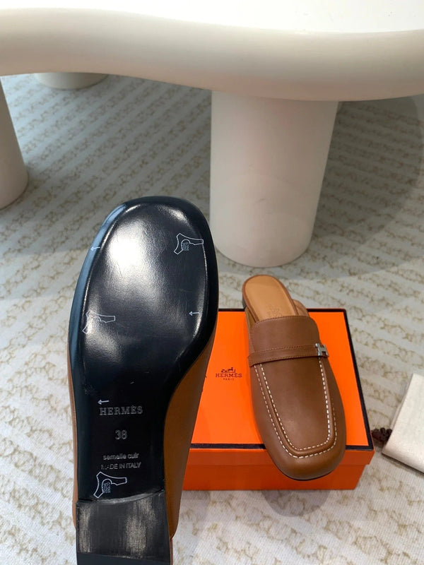 IENA MULE GOLD CALFSKIN