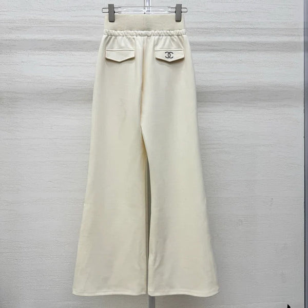 Chanel 2026 Rhinestone Waistband Casual Pant Cotton 356983