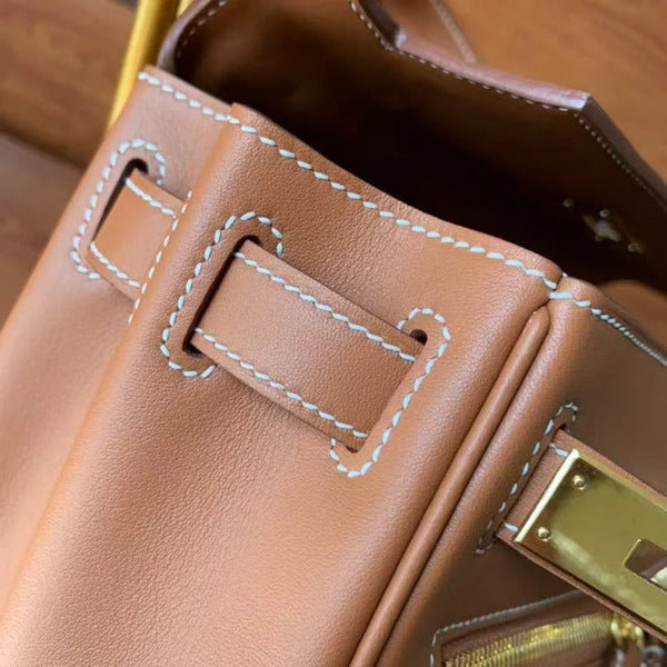Hermes 2026 Kelly Lakis 2-way Bag Brown Leather