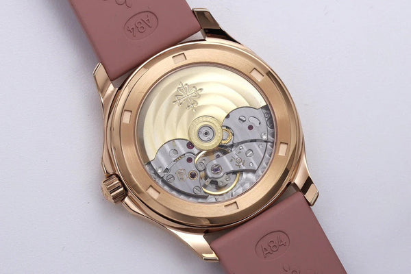 Patek Philippe Aquanaut Luce 35.6mm Rose Gold Case Pink Rubber Strap