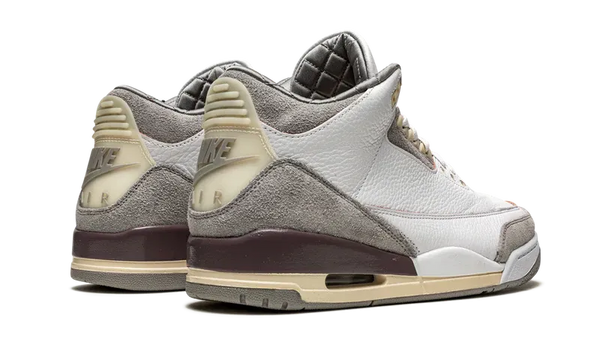 Nike Air Jordan 3 Retro White Gray Brown Suede Leather
