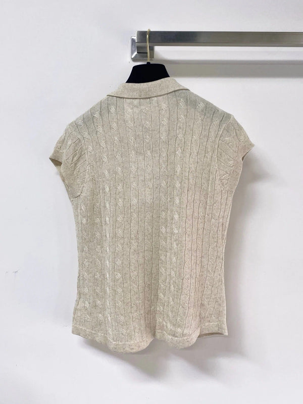 CC 2026 Knit Polo Vest Nitrile Cotton 375047
