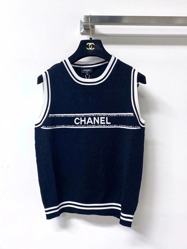 CC 2026 Striped Knit Vest Cotton 439815