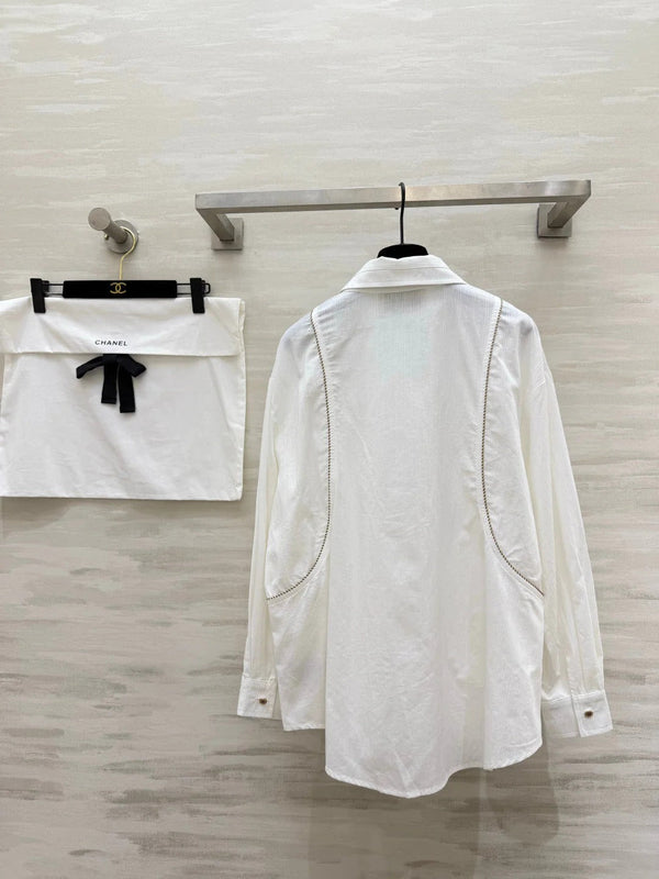 CC 2026 Brown Logo Shirt White 392417