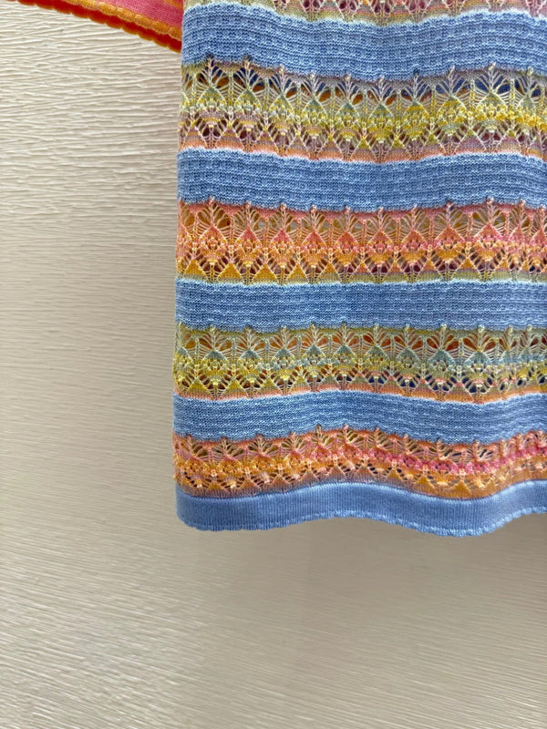 CC 2026 Striped Short-sleeved Shirt Multicolor Wool 516774