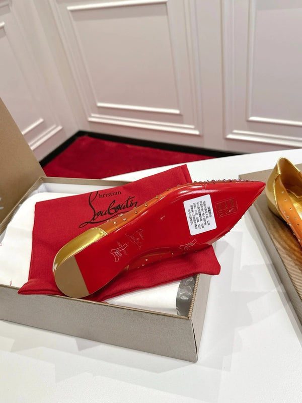 CL 2026 Miss Z Degrastrass Ombré Flats Effect PVC Lambskin 780431
