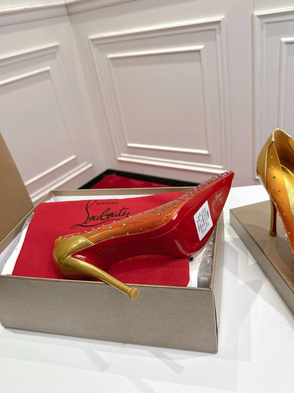 CL 2026 Miss Z Degrastrass Ombré Pumps 100mm Effect PVC Lambskin 780425