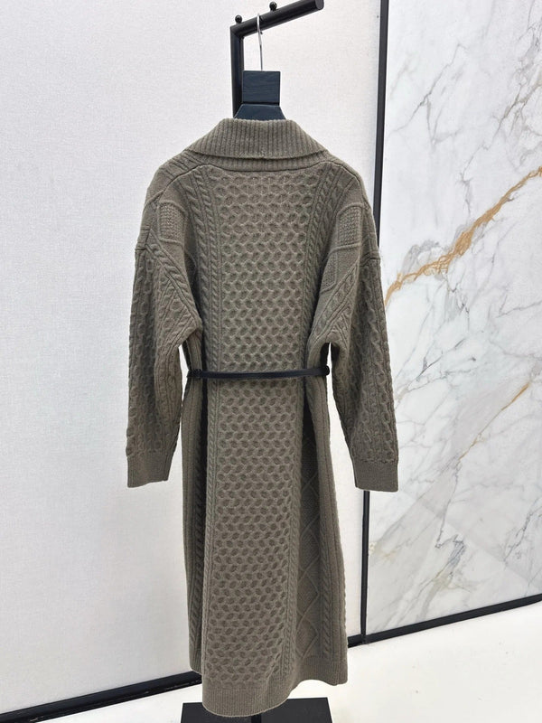 HERMES 25S LONG KNIT CARDIGAN 99430