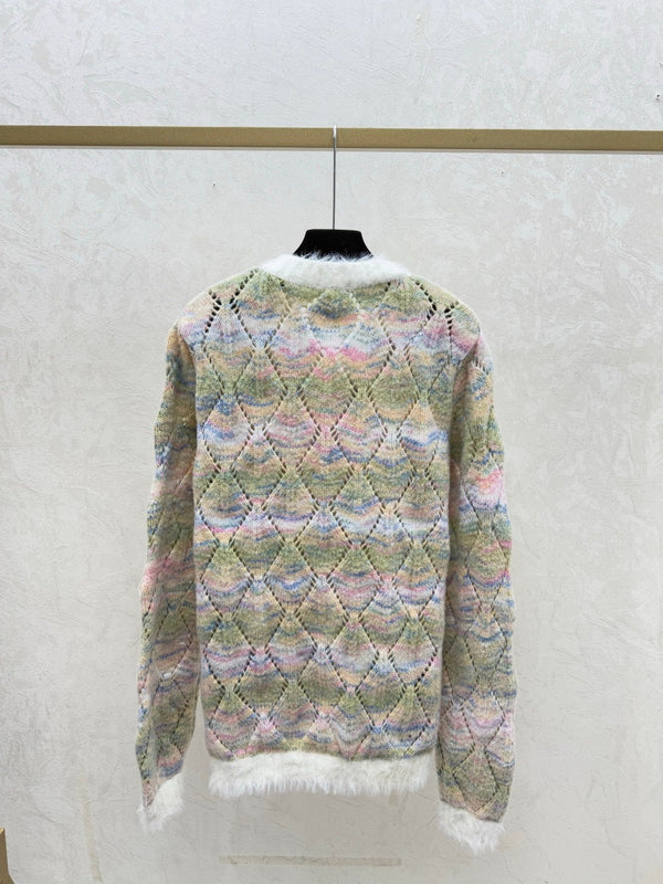 CC 26 Clover Cardigan Multicolor Wool 830605