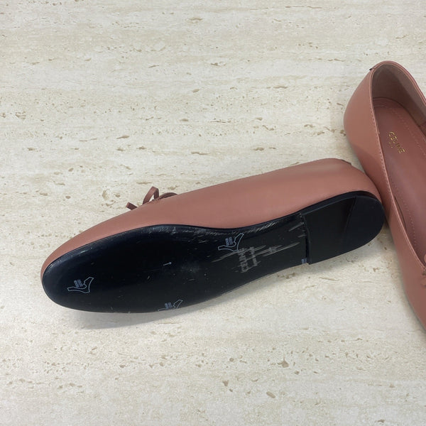 Celine 26 Loafers Burgundy Sheepskin 624691