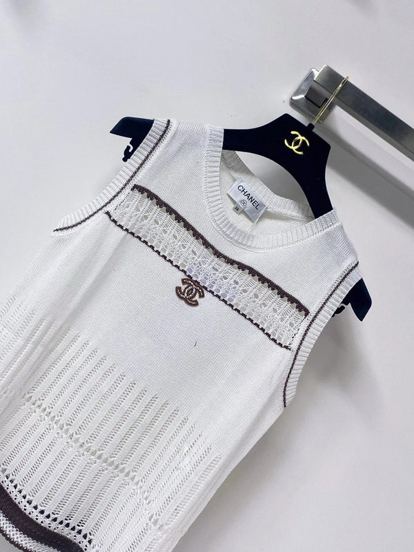 CC 2026 Björn's Knit Vest White Laine Wool 471925