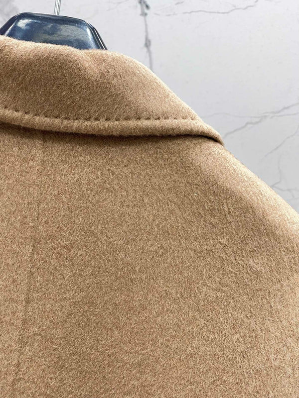 MAX MARA 25S KNITTED NOTCHED-COLLAR COAT 053