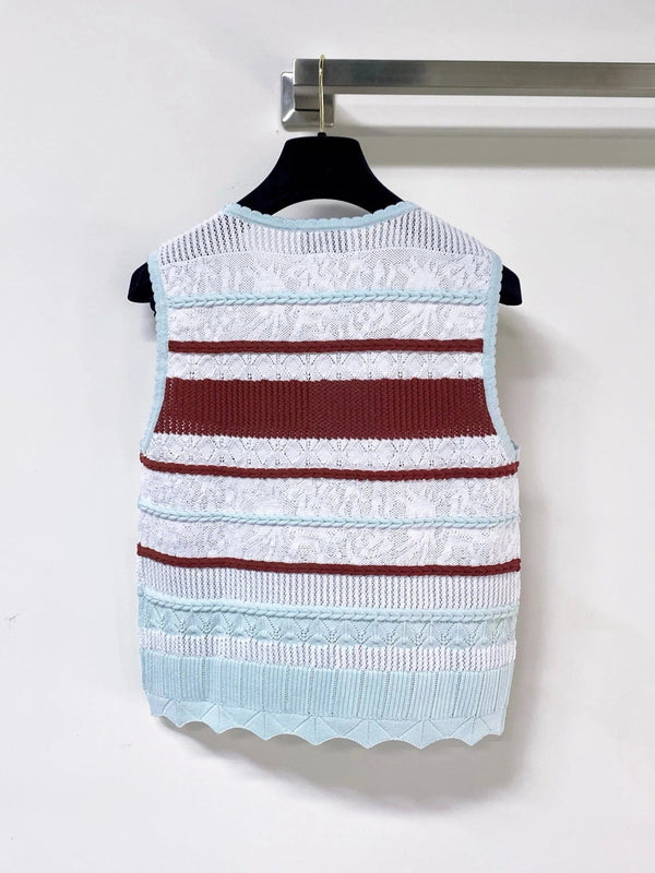 CC 2026 Striped Knit Vest Tencel 435140