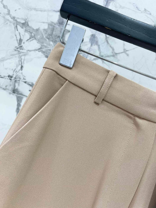 YSL 25S HIGH-WAISTED WIDE-LEG PANTS STYLE 176