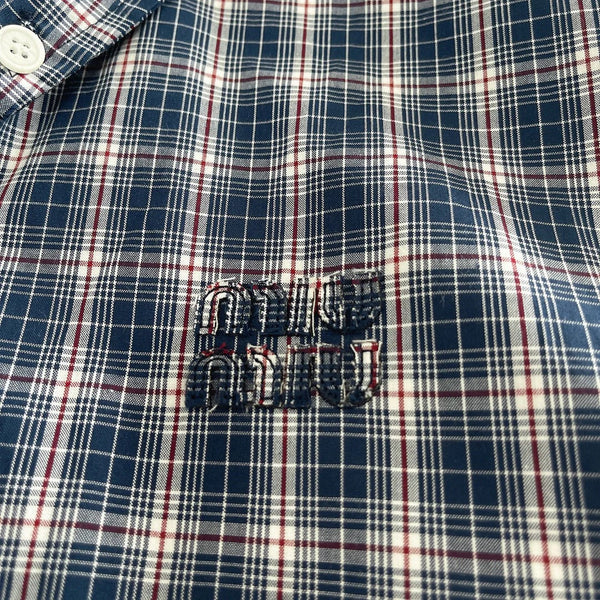 MIU SET PREPPY CHECKED BLAZER 265846