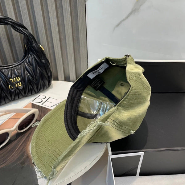 BASEBALL HAT IN OLIVE GRAY JEAN 672990