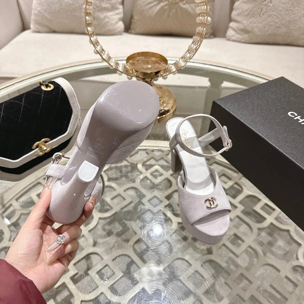 CC 2026 Platform Sandals Lambskin 834303
