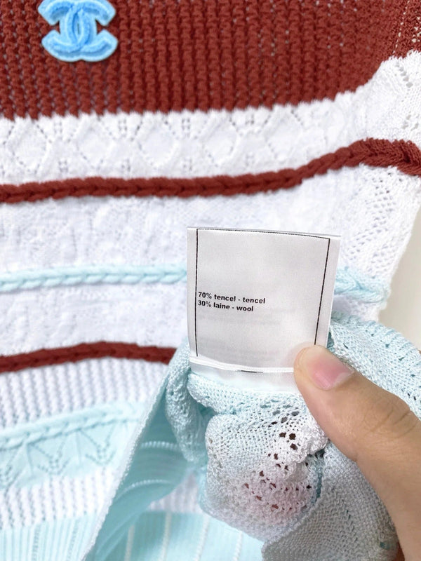 CC 2026 Striped Knit Vest Tencel 435140