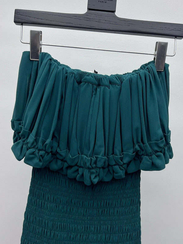 YSL 25S PLEATED DRESS STYLE 146