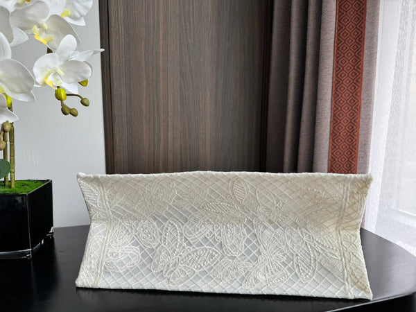Medium CD Book Tote 36cm Butterfly Zodiac White