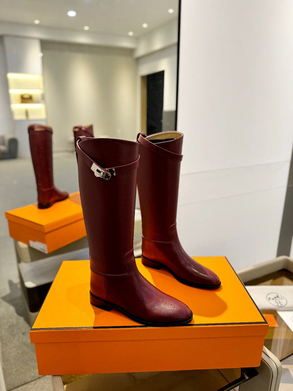 HM Stivali Jumping 20mm Burgundy Cowhide 961662