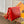 COUSSIN PM 27 RED MONOGRAM EMBOSSED PUFFY LAMBSKIN