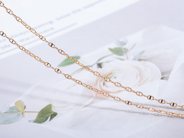 ECHAPEE NECKLACE PINK GOLD