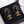 DOUBLE C GOLD BLACK DROP EARRINGS
