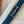 H JUMBO BELT 38MM SILVER BUCKLE BLUE WHITE LEATHER