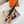H AGORA BELT 32MM BLACK ORANGE LEATHER