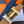 H CONTANCE BELT 38MM GOLD BUCKLE GOLD BLUE LEATHER