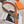 H TONIGHT BELT 38MM ORANGE GREEN GREY LEATHER