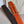 H FACE RIVERSIBLE  SKIN TWO SIDES ORANGE BROWN 3.8CM