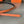 FOCUS BELT GOLD BUCKLE ORANGE AND BLACK REVERSIBLE LEATHER 1.3CM.