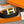 H BELT GOLD BUCKLE 38 MM SMOOTH ORANGE LEATHER REVERSIBLE
