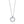 T CIRCLE PEDANT DIAMOND NECKLACE