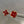 STAR AND SUN PINK GOLD CARNELIAN STUD EARRINGS