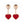 HAPPY HEART PINK GOLD DROP EARRINGS