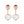 HAPPY HEART PINK GOLD DROP EARRINGS