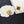 CC LIGHT GOLD AND WHITE ENAMEL SQUARE EARRINGS